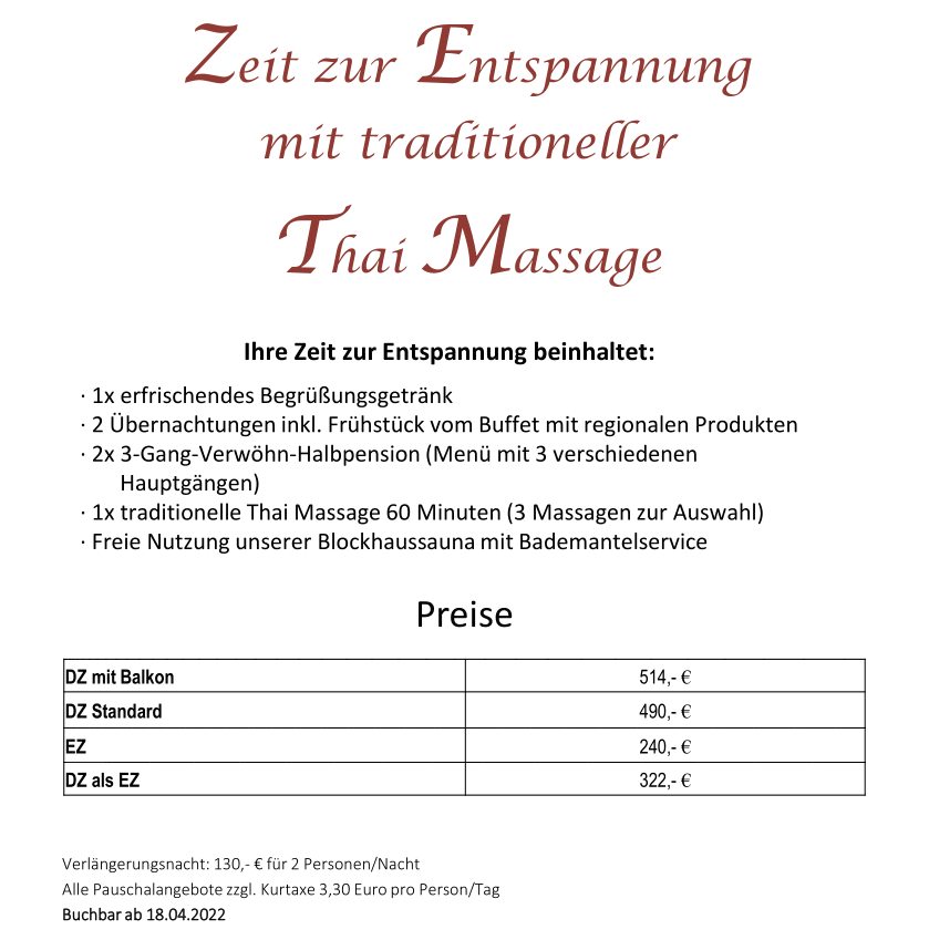 Zeit zur Entspannung