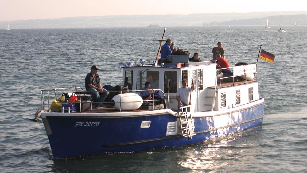 Tauchen auf dem Bodensee Tauchschiff